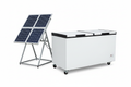 Large Double-Lid Solar Chest Freezer