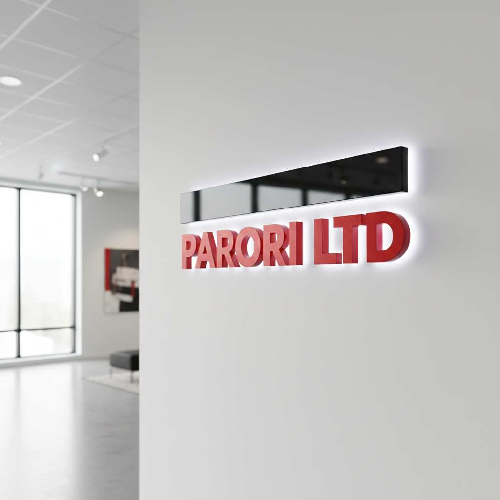 Parori Ltd Solar LED 3D Sign