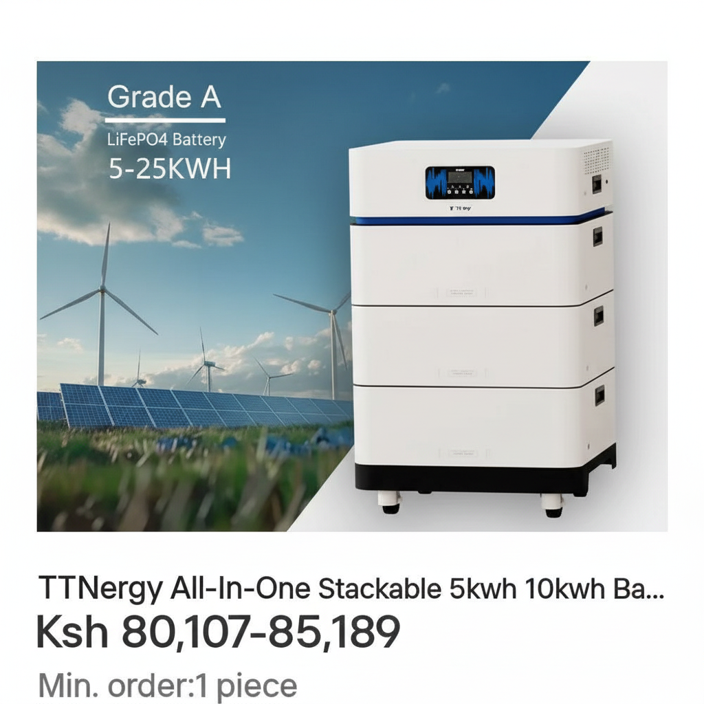 TTNergy Stackable LiFePO4 Battery